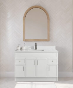 Tesoro 48″ Slim Shaker Bathroom Vanity With Quartz Countertop (MDF)