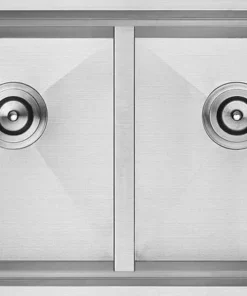 TLWD3219 - THREE LAYER BRUSH NICKEL DOUBLE BOWL WORKSTATION SINK